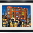 Manchester, Hacienda Nightclub Urban Cityscape Framed Art Print 14" x 11" Frame 