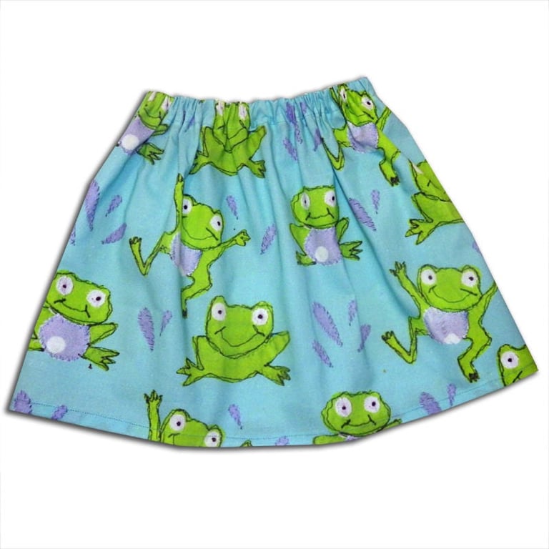 Girl's Frog Skirt, Girls Clothes, Baby Clothing