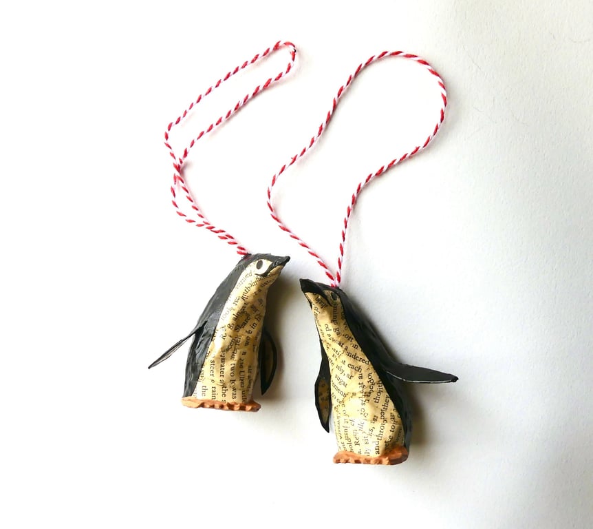 Storybook Penguins - Set of 2 - READY TO SHIP