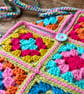 Granny Square Colourful Crochet Bag - Image 3