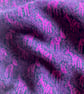 Merino lambswool long donkey scarf (magenta and charcoal) - Image 3