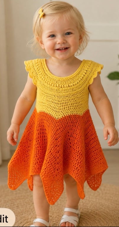 Abigail Fairy Dress for Toddlers – Yellow and Orange