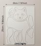 Wolf Thin Acrylic Sewing Template - Image 3