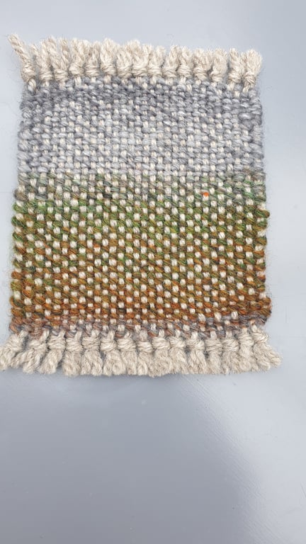 'Horizon'   - hand woven coaster