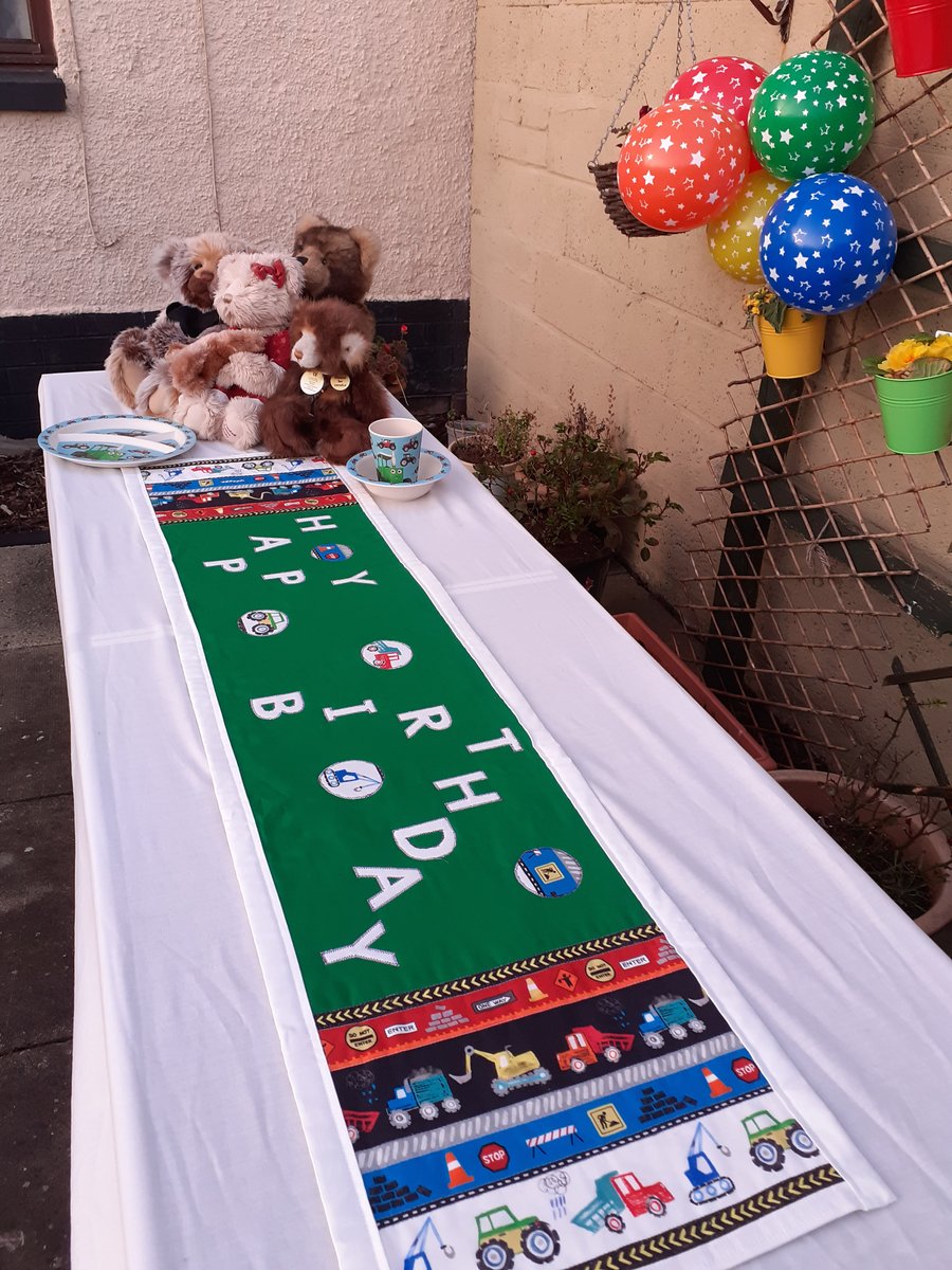 Children's Happy Birthday Table Runner