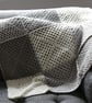Granny Blanket, throw, grey and cream baby blanket or throw,  - Image 5
