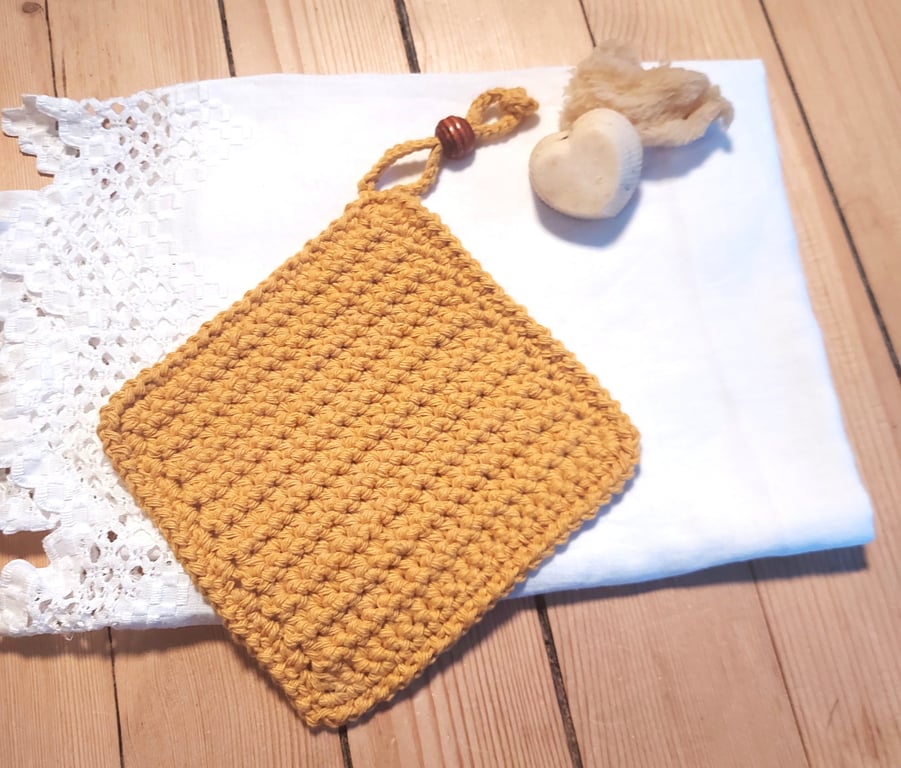 Handmade Face Cloth, reusable, 100% recycled cotton