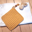 Handmade Face Cloth, reusable, 100% recycled cotton