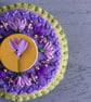 Hand Embroidered Crocus Flower Brooch - Image 2