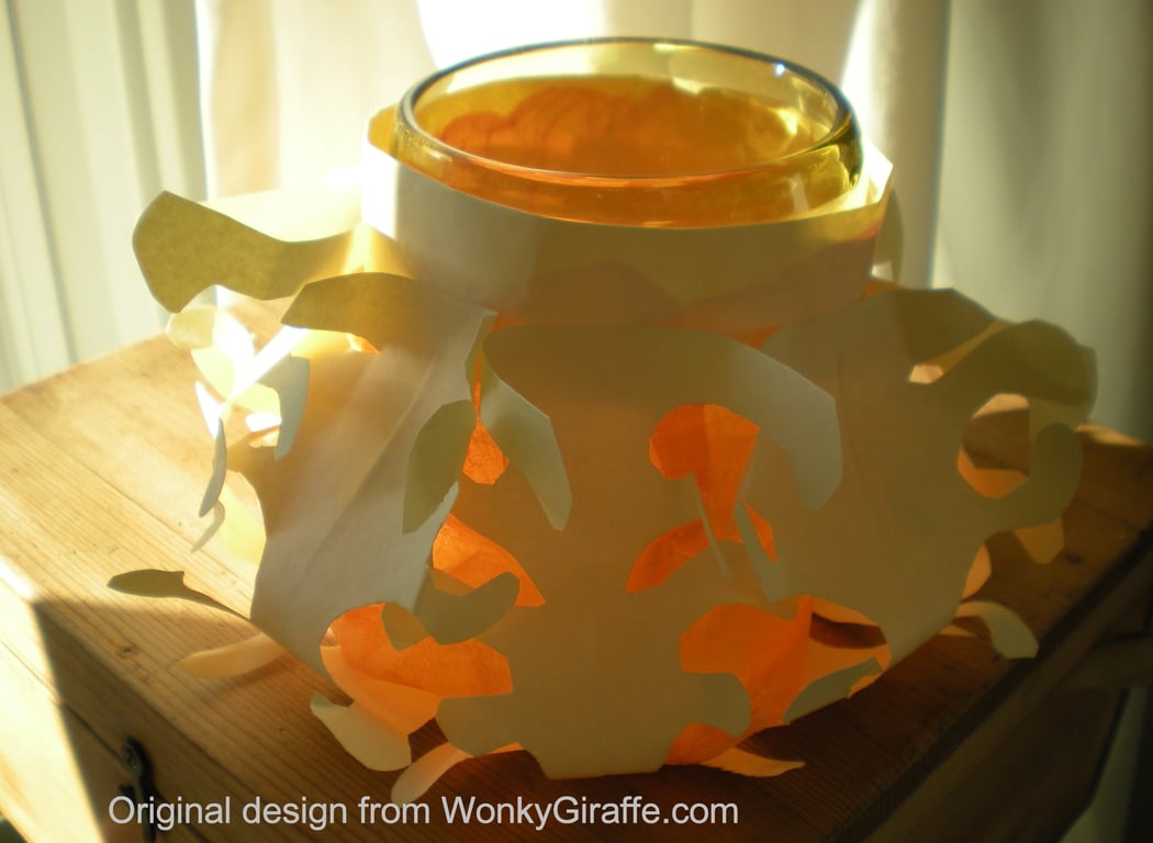 Paper Lace Lanterns PDF, photo instructions from WonkyGiraffe