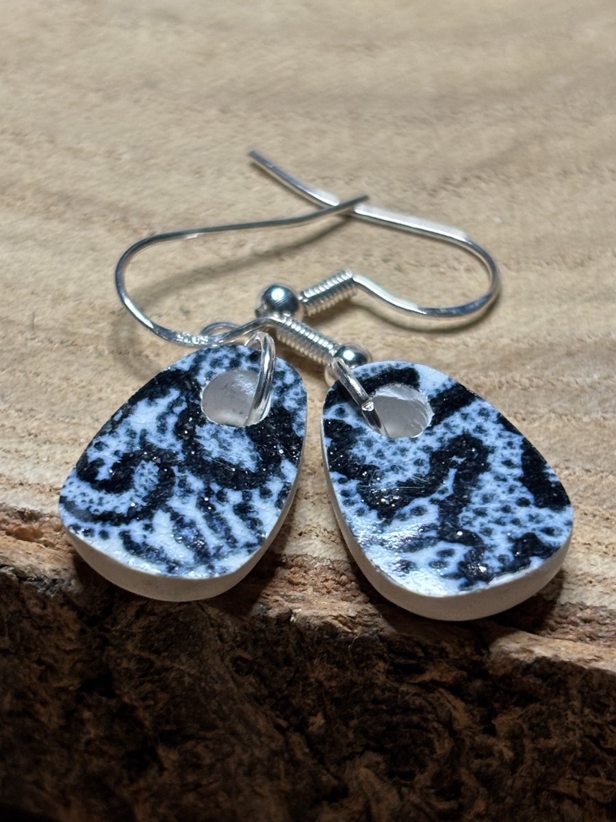 Handmade Ceramic Earrings, One of a Kind, Eco Friendly Gifts, Handmade Christmas