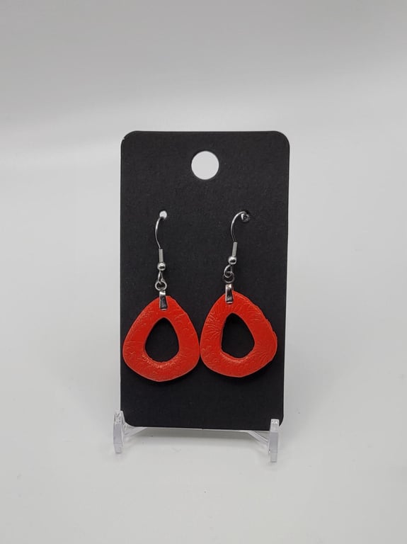 Handmade Polymer Clay Statement Earrings, Colourful Boho Dangle Jewellery