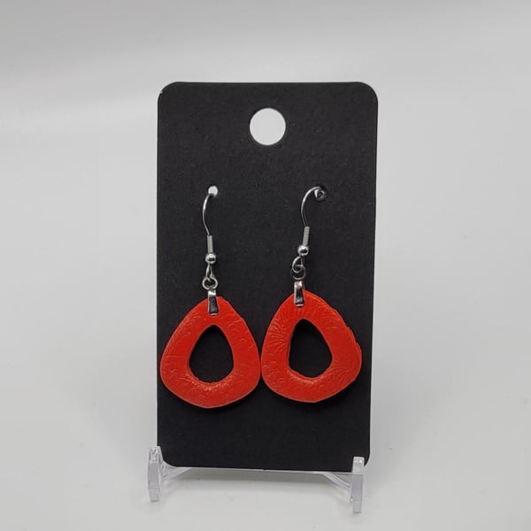 Handmade Polymer Clay Statement Earrings, Colourful Boho Dangle Jewellery