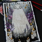 bah humbug festive spirit - original A5 collage illustration 