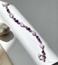 Lavender Amethyst & Sterling Silver Artisan Bracelet - Image 2