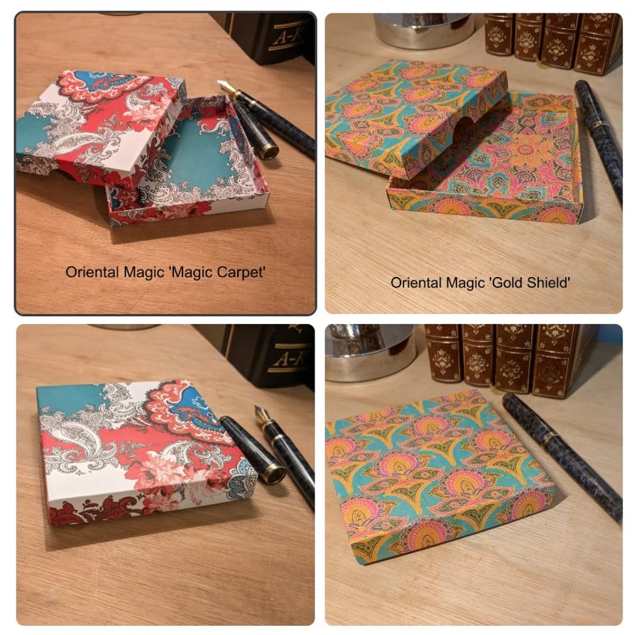 Two ultra-thin gift boxes - Oriental Magic  'Magic Carpet' and 'Gold Shield'