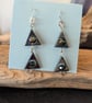 Hematite triangle drops - Image 1