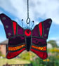 Red Admiral Butterfly Suncatcher Stained Glass Handmade  - Image 6
