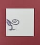 'Feels Familiar' (Set 2 - Lilac)  ceramic coaster or decorative tile set. - Image 6