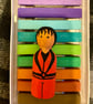 Michael Jackson Handpainted Wooden Peg Doll - pop icons