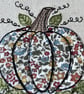 Liberty Textile Pumpkin Card: Embroidered Linen - Image 9