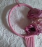 Wall hanging art. Hanging flower hoop. Ref 251 - Image 1