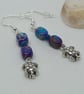 Sea sediment jasper turtle earrings - Image 4
