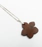 Cherry Blossom Pendant Necklace in pink, sakura - Image 3