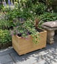 Rustic Timber Decking Planter Garden Trough Small Medium Large Custom Size - Image 3