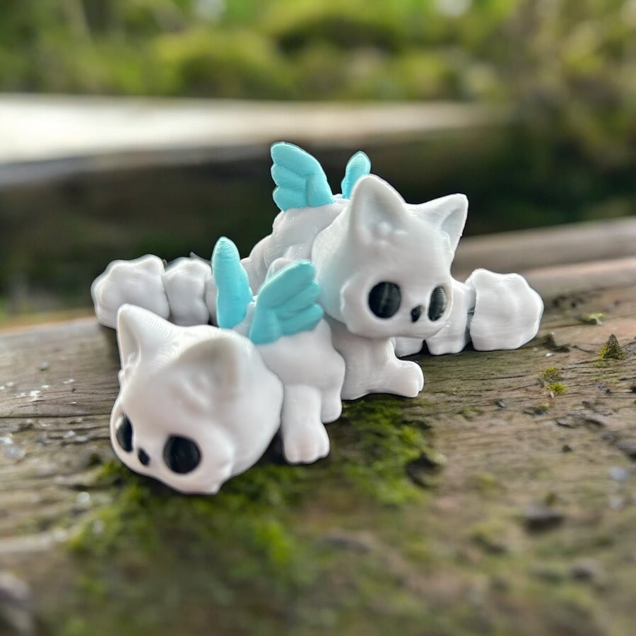 Meowl Flexi Toy Articulated OwlCat Cute Desk Ornament