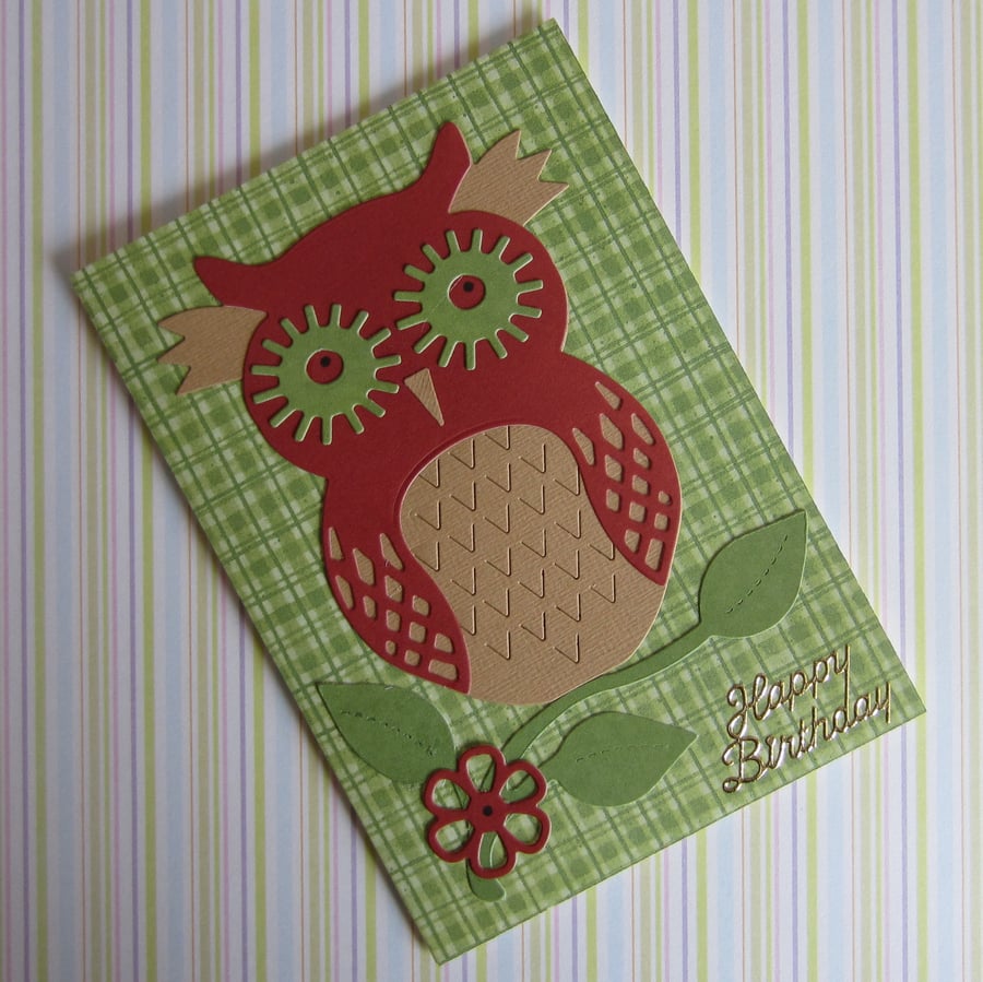Owl Birthday Card