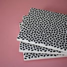 Dalmatian Print  Coasters 10x10cm