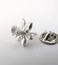 Silver Tie Pin - Handmade Sterling Silver Daffodil Pin - Image 4