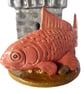 Goldfish and Castle Mini Ceramic Sculpture - Hand Built - Image 9