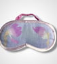 Lilac Magnolias Linen Lotus Flower Lavender Eye Mask - Image 3