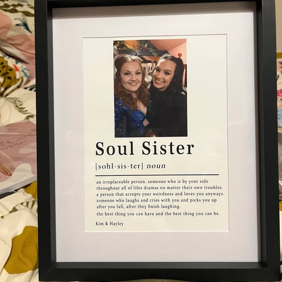 Personalised Soul Sister Print (A4)