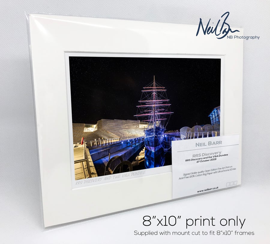 RRS Discovery Dundee Scotland - A5 (10" x 8") Unframed Print