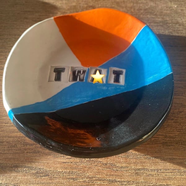 Tw!t Handmade ceramic trinket dish 
