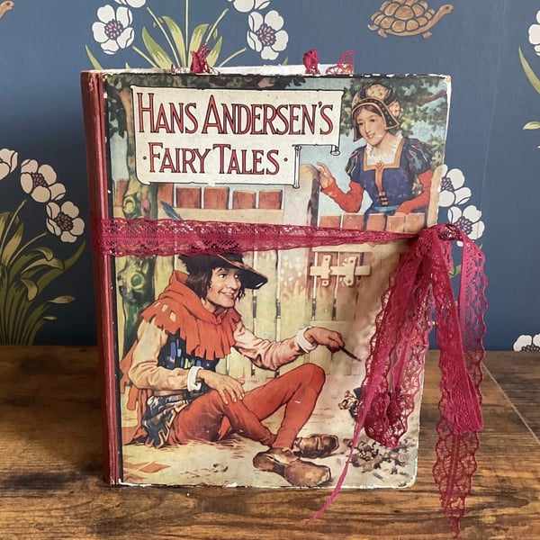 Vintage Hans Anderson altered book junk journal