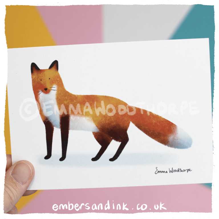 Fox Postcard
