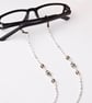 Glasses chain - Dalmatian jasper gemstone and grey bead sunglasses eyewear chain - Image 8