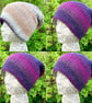 Reversible Hat. Woolly Hat. Woollen Hat. Beanie. Slouchy. Knitted Hat.  - Image 1