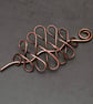 Antique copper Hair slide, solid copperhair barrette,Hair Accessories,celtic  - Image 4