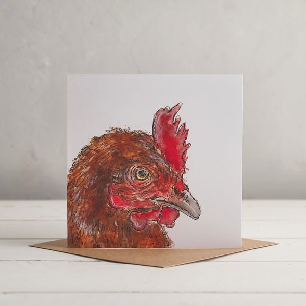 Chicken greetings card