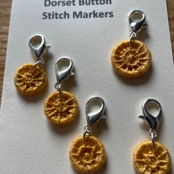 Set of 5 Dorset Button Stitch Markers