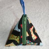  Stitch Marker Holder. Mini Pyramid Purse. Sewing Notions Holder. Wellies