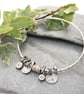 Sterling silver charm bangle - Image 6