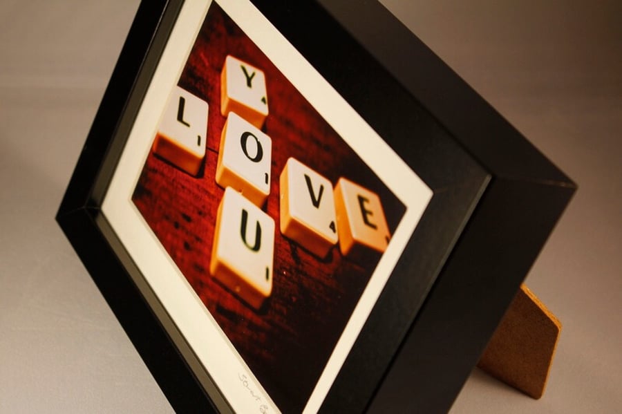 Love You SMALL FRAMED PRINT