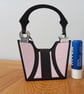 Pink Dotty "Tres Chic" Handbag style gift bag, handmade - Image 2