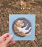 Ginger cat card, sleeping cat, cat lovers, love cats - Image 2